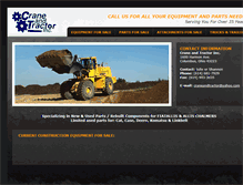 Tablet Screenshot of craneandtractor.com